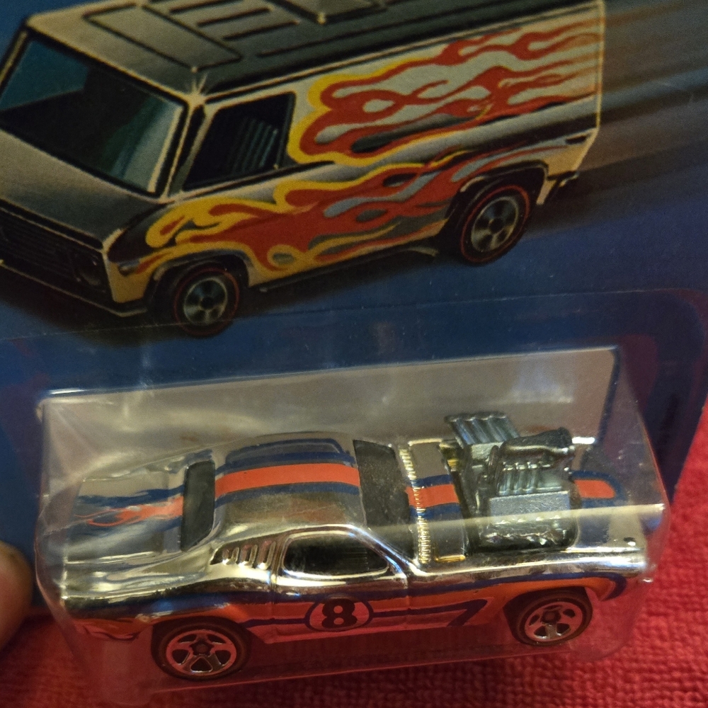 1970 Hot Wheels Rodger Dodger Muscle Car Super Chrome 2006 Release - Picture 4 of 4